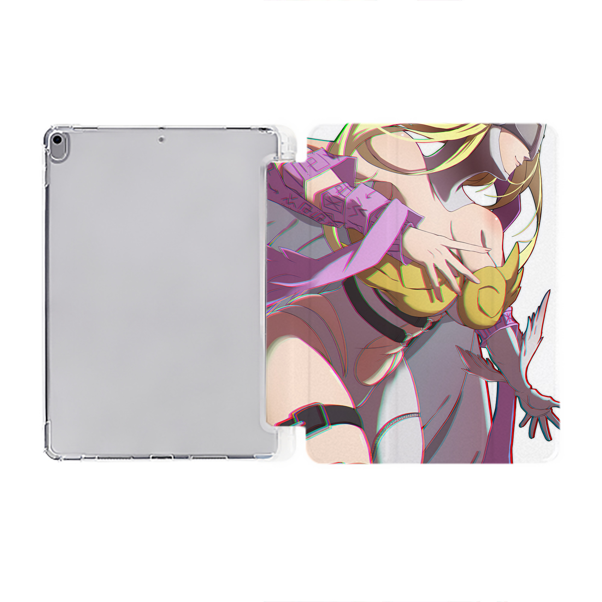（画像用） Digimon デジタルモンスター/デジモン IPad ケース ペン収納付き 三つ折りスタンド PUレザー×シリコン 対応機種9.5/10.5/10.9インチ